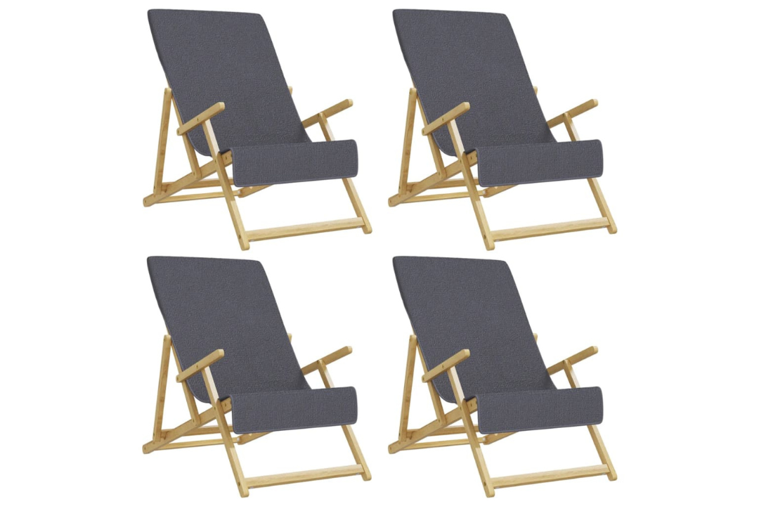 Beach Towels 4 pcs – 60 x 135 cm in Anthracite