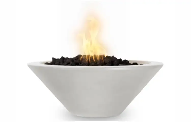 24-Inch Cazo Gas Fire Bowl Limestone