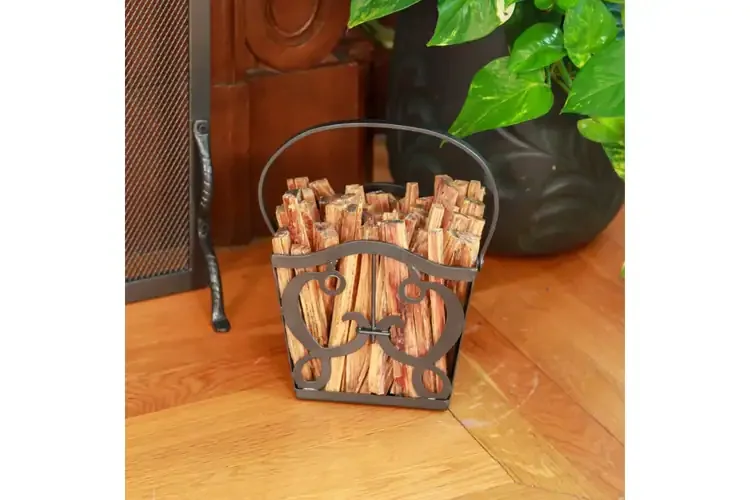 Cypher Fatwood Caddy with 4 lbs. of Fatwood – Wrought Iron, Graphite Finish