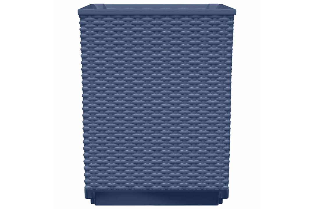 Durable Planters 4 pcs 30x30x37 cm Polypropylene Decorative Inlays in Blue Grey
