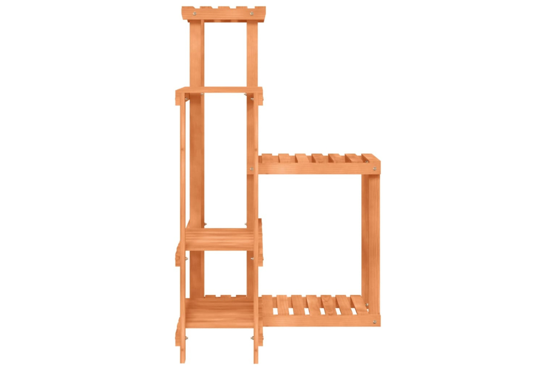 Functional Solid Wood Fir Flower Stand 62.5 x 61.5 x 101.5 cm in Light Brown