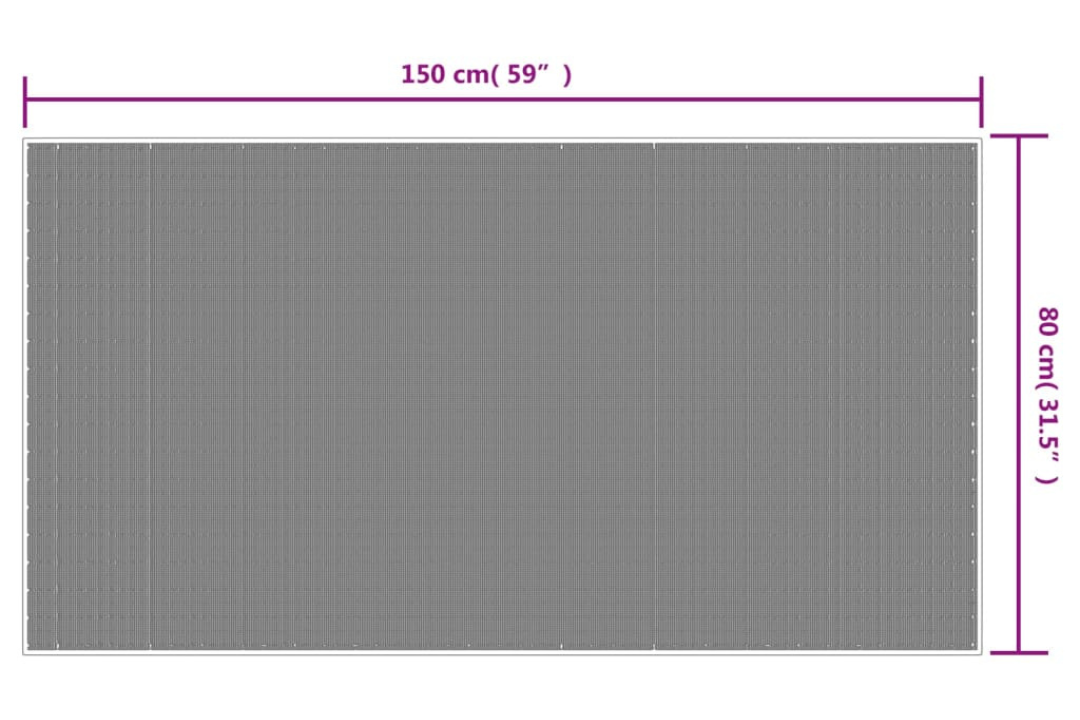 Outdoor Rug Brown and White 80 x 150 cm Reversible Polypropylene Specifications
