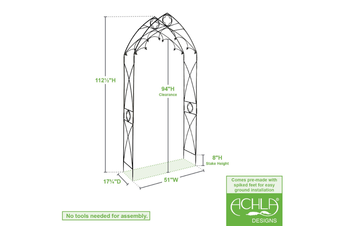 Quatrefoil Arbor Specifications