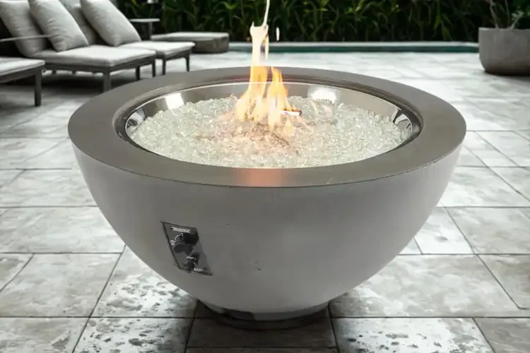 Cove 29" Midnight Mist Round Gas Fire Pit Bowl