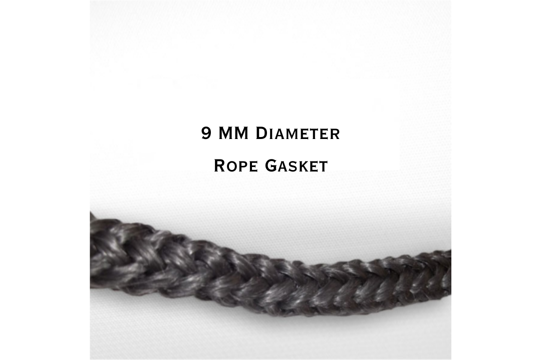 9 MM Jotul Old Black Fiberglass Rope Gasket | 5 Feet and 7 Feet