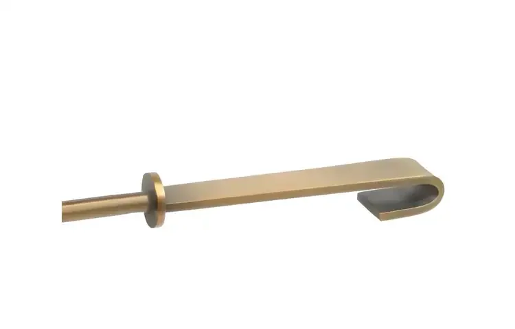 Mid Century Burnished Brass Fireplace Tool Set by Pilgrim Handle Style