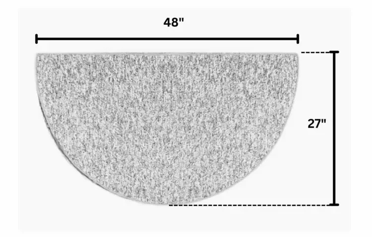 Homefire Spruce Goods of the Woods 4' Half Round Rug Specs