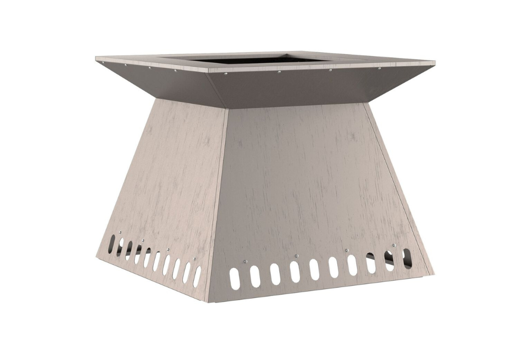 Fire Pit 60 x 60 x 50 cm in Rusty Brown Weathering Steel in Original Color
