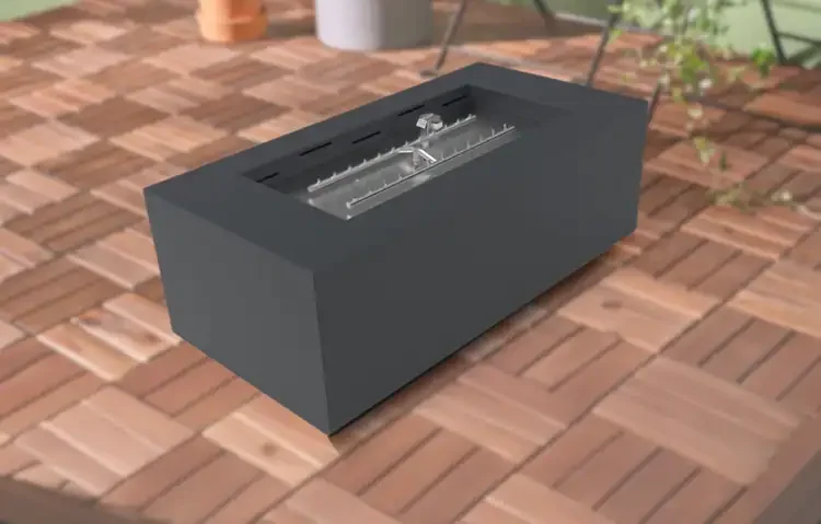HPC Tejas Gray Rectangular Fire Pit Enclosure