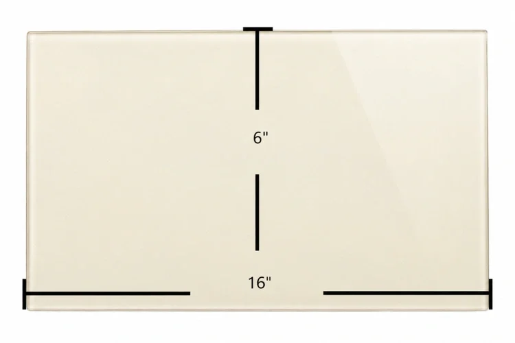 Keystoker Rover Coal Furnace Replacement Glass – 16" x 6"