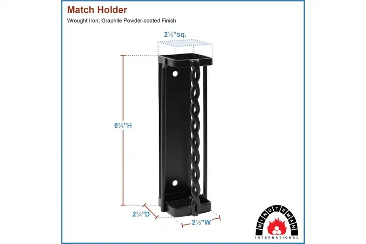 Twisted Rope Match Holder Specifications