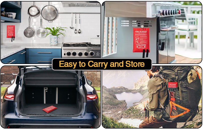 Emergency Fire Blanket Easy To Cary With You
