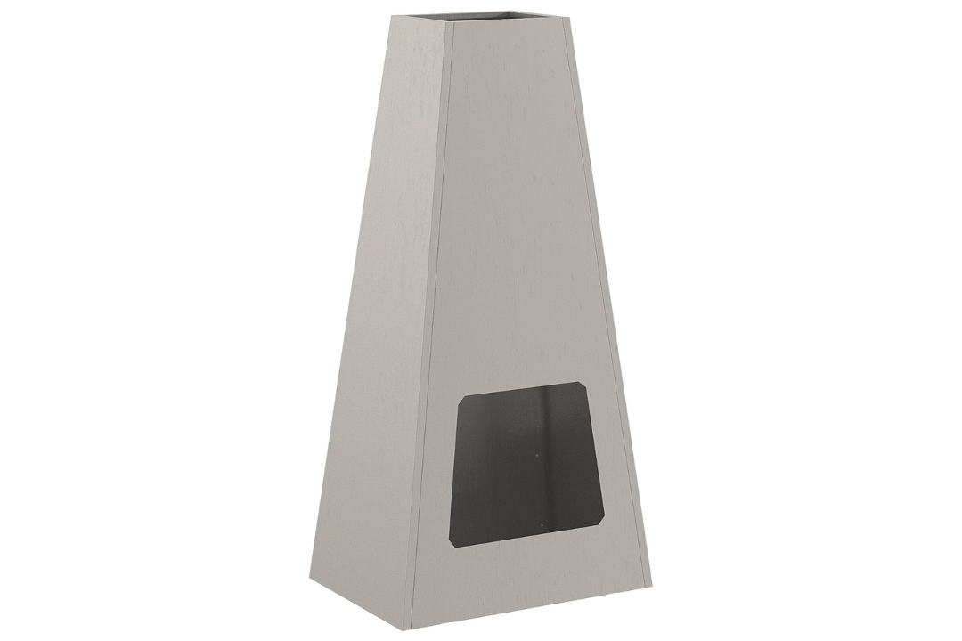 Fire Pit Cone 50 x 35 x 100 cm in Rusty Brown Weathering Steel in Original Color