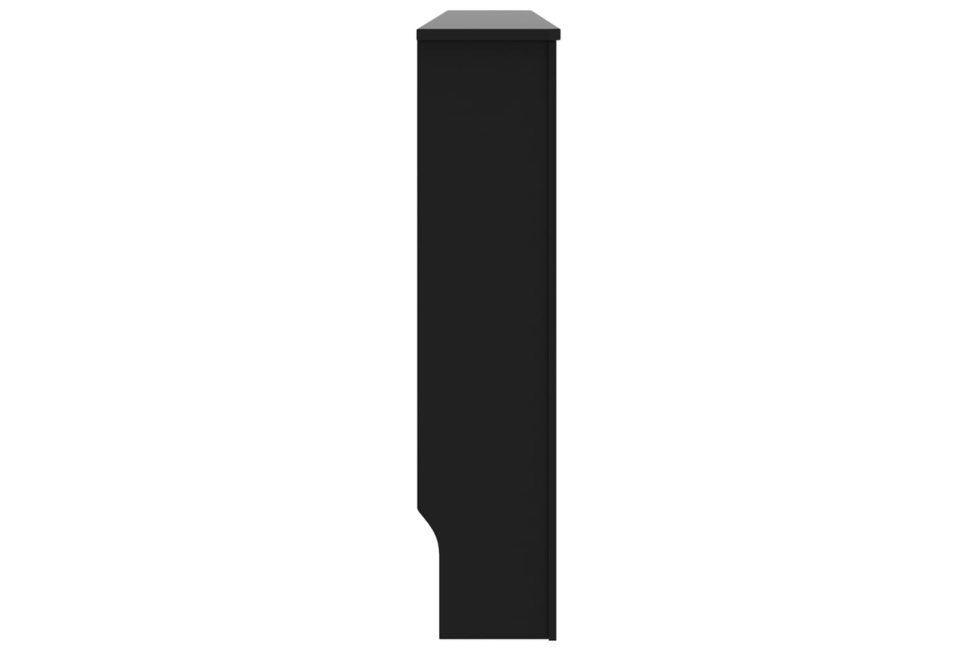 Sturdy Radiator Cover MDF 172 x 19 x 81.5 cm – Modern Slatted Cabinet in Black