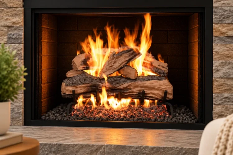 Real Fyre Split Oak Designer Plus 30" Outdoor Gas Log Set with Burner