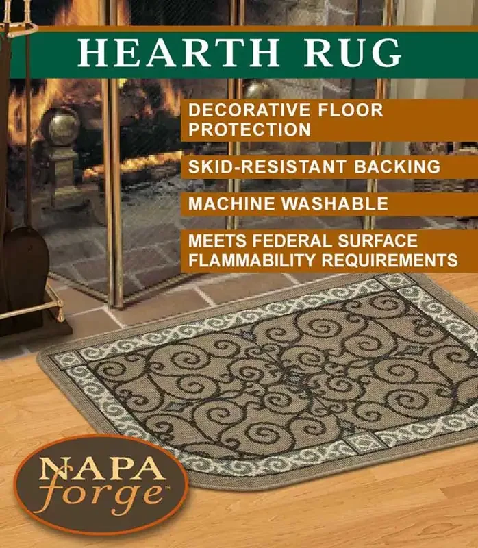 Pilgrim Eastly Scroll Hearth Rug Lifestyle