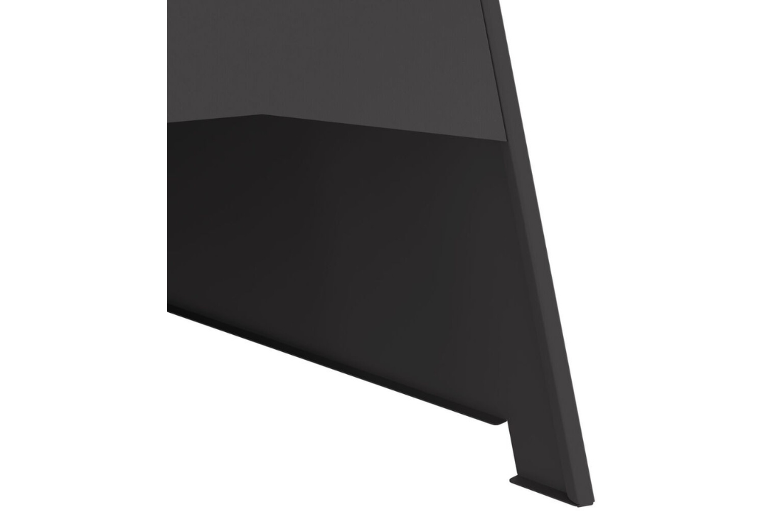 Durable Fire Pit Pyramid 50 x 45 x 95 cm Steel in Black Cold-Rolled Steel