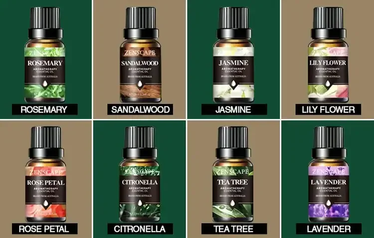 8 Zen Scape Flower And Fruit Essential Oils In The Box