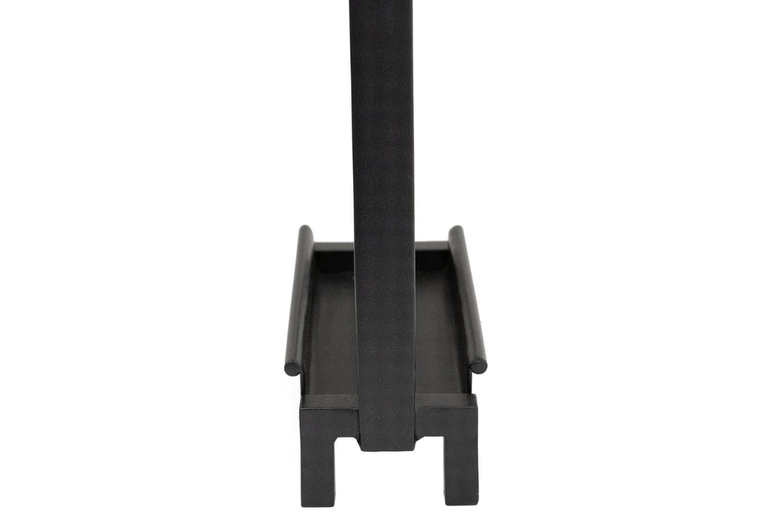 Shepherd's Hook Inline Fireplace Tool Set – Wrought Iron with Ash Pan Details