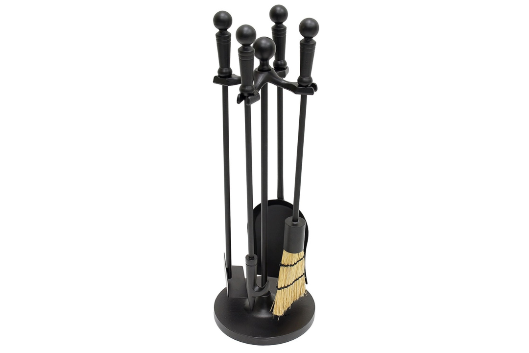 Paxton 4-Piece Mini Fireplace Tool Set in All Black