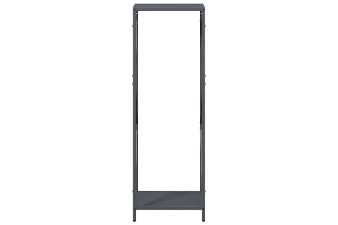 Sleek Firewood Rack 34 x 25 x 100 cm in Anthracite Made of Cold-Rolled Steel