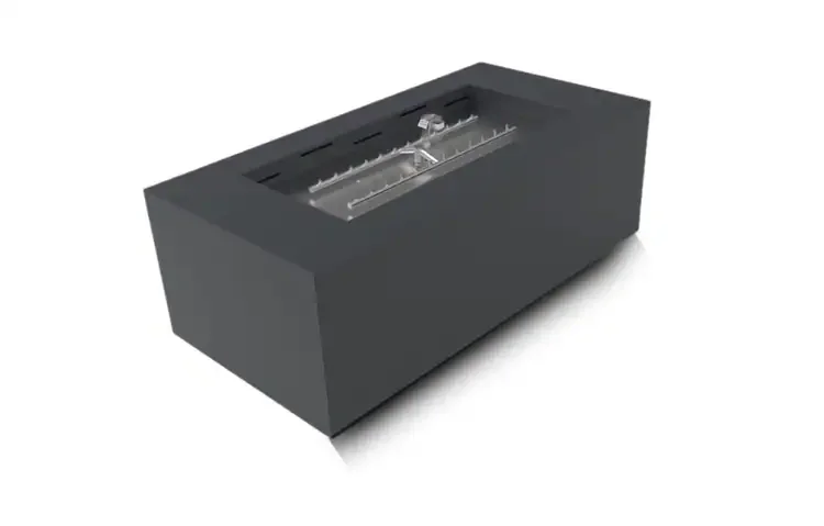 HPC Tejas Rectangular Fire Pit Enclosure  in Gray