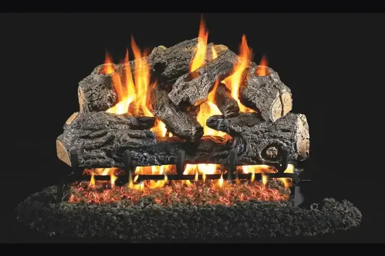 Real Fyre  Charred Northern 24" Outdoor Vented Gas Log Set with Burner