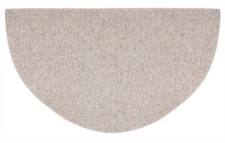 Homefire Linen Half Round Polypropylene Hearth Rug – 27" x 48"