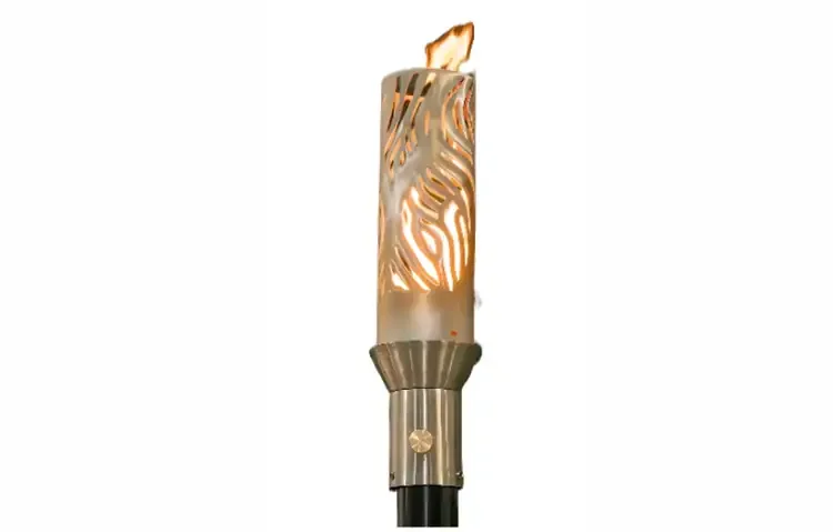 Hawi Style Stainless Steel Gas Tiki Torch Head – Modern Outdoor Flame Lighting