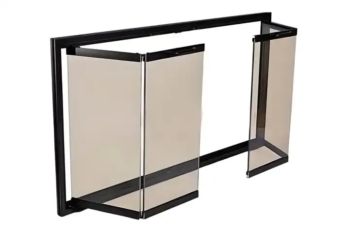 Celebrity Fireplace Door With Clear Glass And Full-Swing Doors