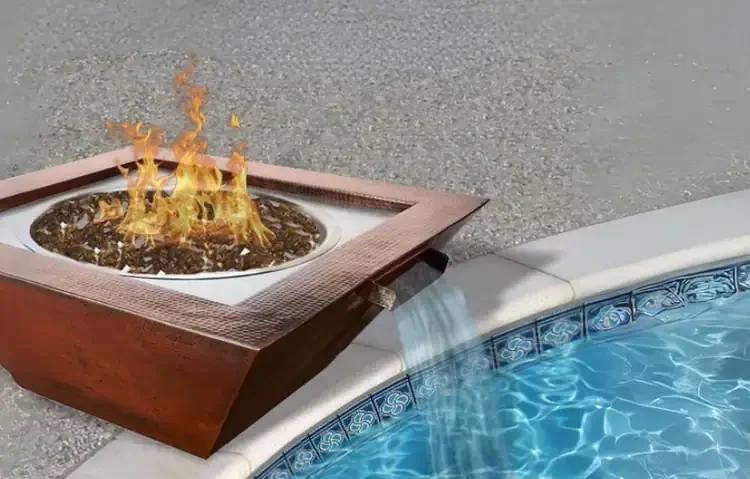 HPC 40" Sedona Series Copper Fire and Water Bowl