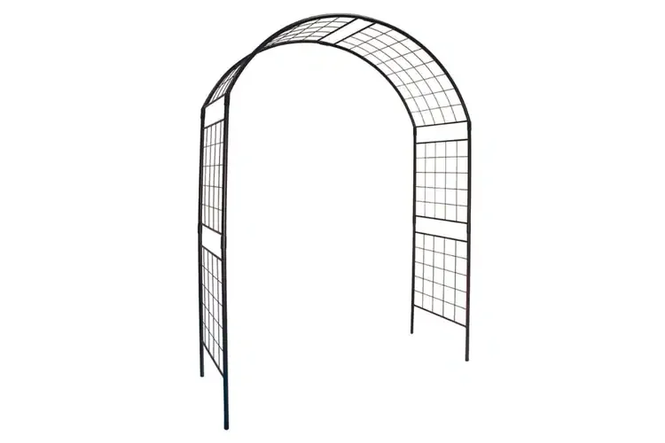 Monet II Arbor Built From Wrought Iron and Finished in a Graphite Powder Coat