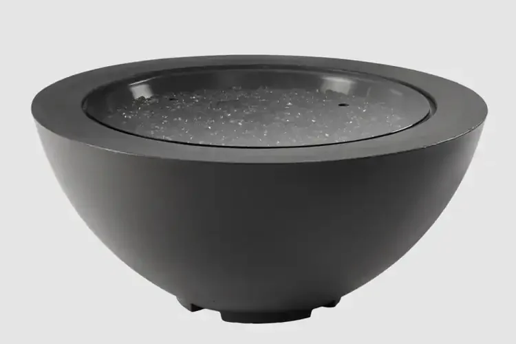 Cove Midnight Mist 42" Round Gas Fire Pit Bowl Cover Included