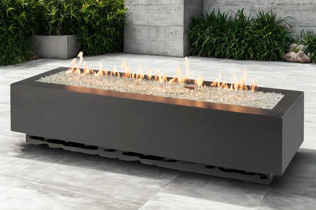 Cove Linear Midnight Mist 72" Gas Fire Pit Table