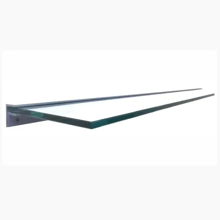 Clear Tempered Glass Mantel Shel