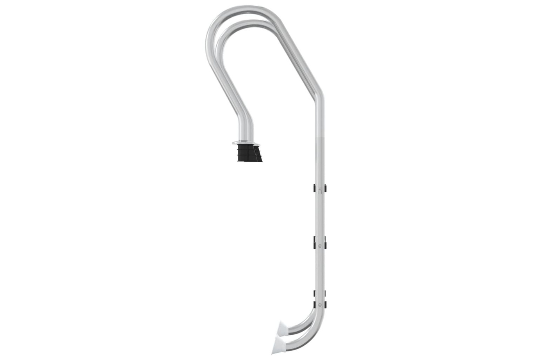 Pool Ladder 54 x 38 x 158 cm 304 Stainless Steel with Curved Handrails