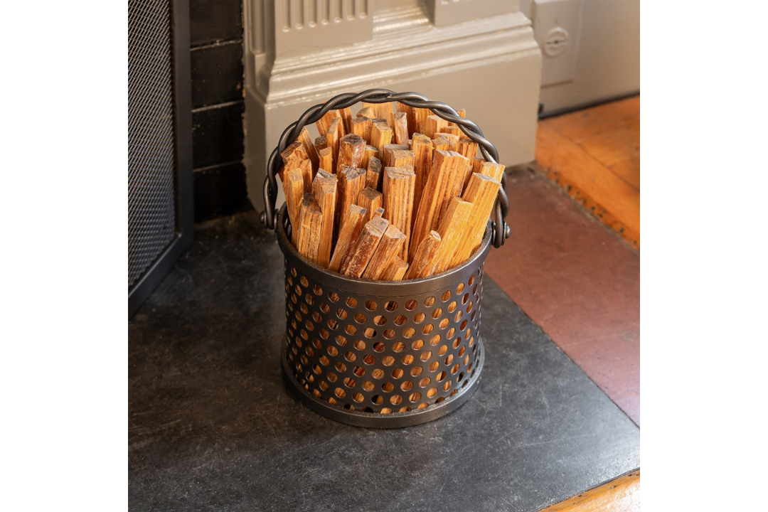 Twisted Rope Fatwood Caddy with 4 lbs. Natural Fire Starters