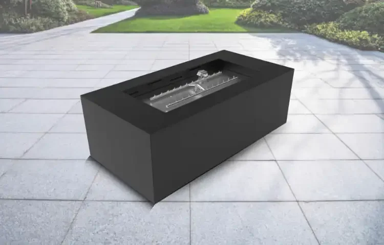 HPC Tejas Black Rectangular Fire Pit Enclosure