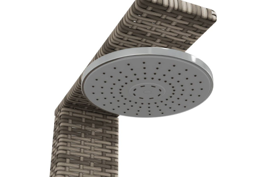 Outdoor Shower 50x55x224 cm in Gray with 8 Inches Top Spray