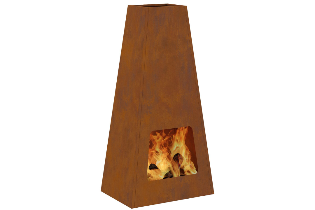Fire Pit 50x35x100 cm Weathering Steel