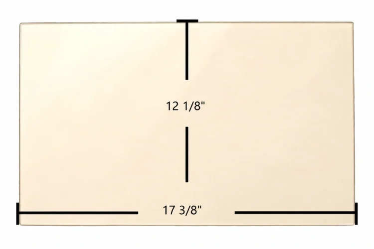 Regency Ceramic Glass Panel – 17 3/8" x 12 1/8"