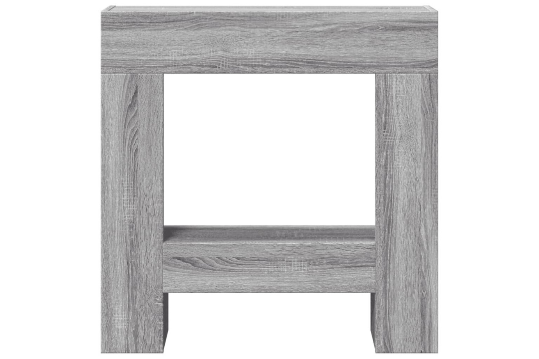 High-Quality Fireplace Surround 81 x 18 x 82 cm in Gray Sonoma Made of Engineered Wood