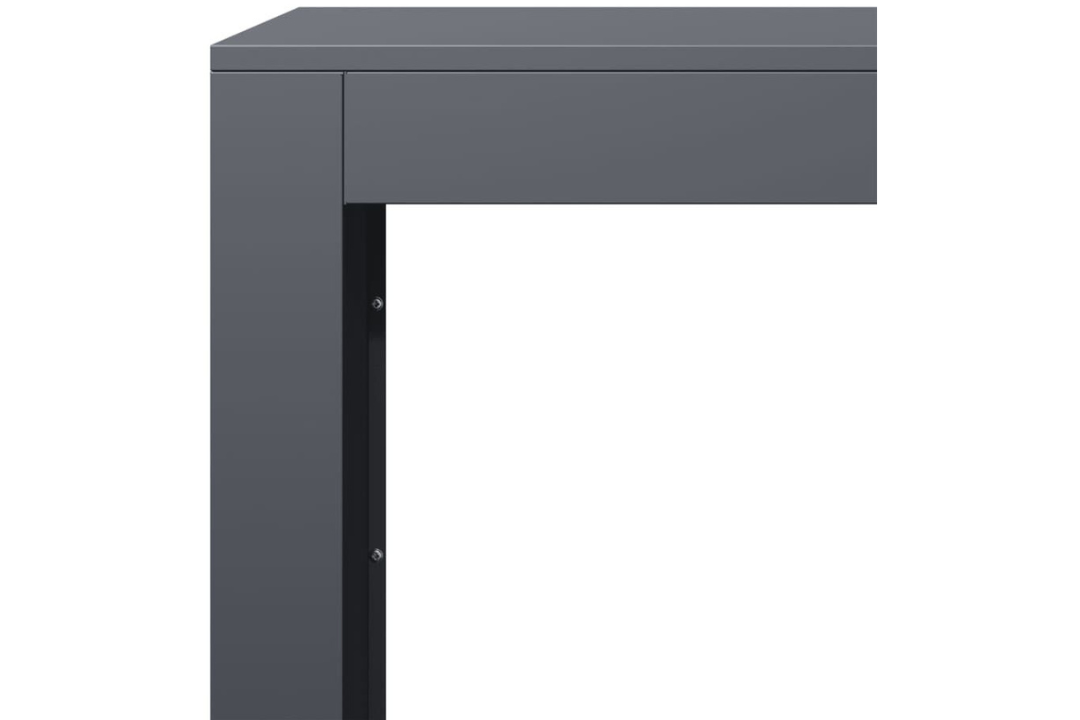 Minimalist Firewood Rack 100 x 40 x 60 cm in Anthracite Made of Steel