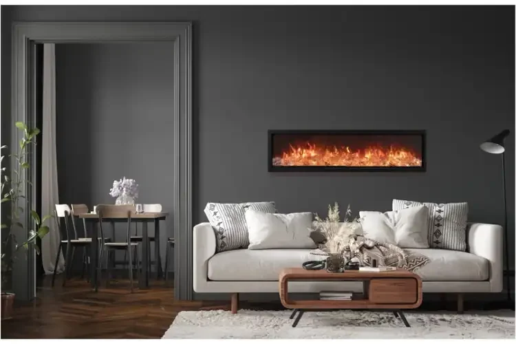 Amantii Symmetry Bespoke 60" Electric Fireplace with Ember Media