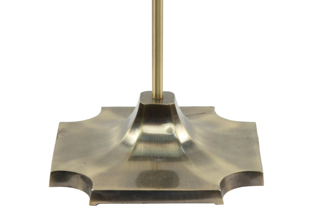 Concord Fireplace Tool Set Base in Antique Brass Finish, Cast & Wrought Iron