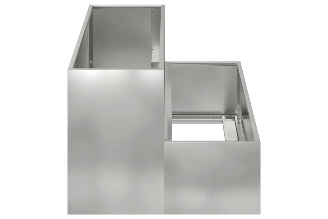 All-Weather 2-Tier Galvanised Steel Garden Planter