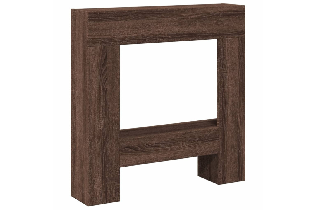 Fireplace Surround 81 x 18 x 82 cm in Brown Oak