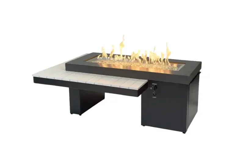 Uptown Seashell Linear Gas Fire Table