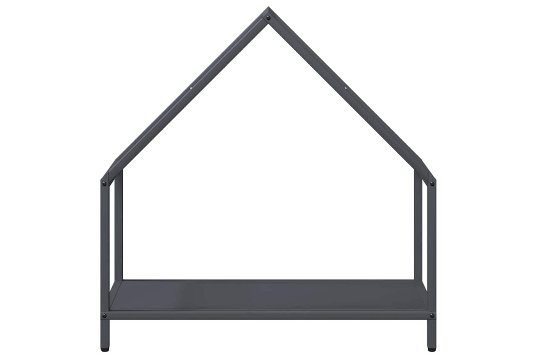 Sleek Firewood Rack 60 x 25 x 60 cm in Anthracite Made of Cold-Rolled Steel