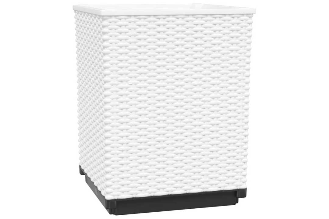 Lightweight Planters 4 pcs 30x30x37 cm Polypropylene Decorative Inlays in White